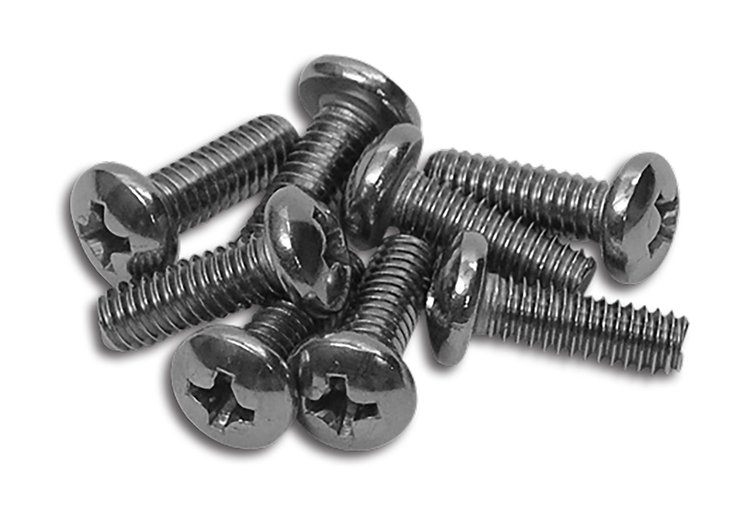 K1260 Park/Tail Light Lens Screws, 1956-1969 Chevy Corvette, 8 Piece Set