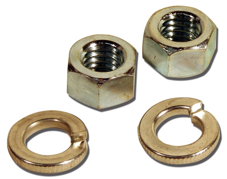 K1274 Master Cylinder Mount Nuts & Washers, 1963-1963 Chevy Corvette, 4 Piece