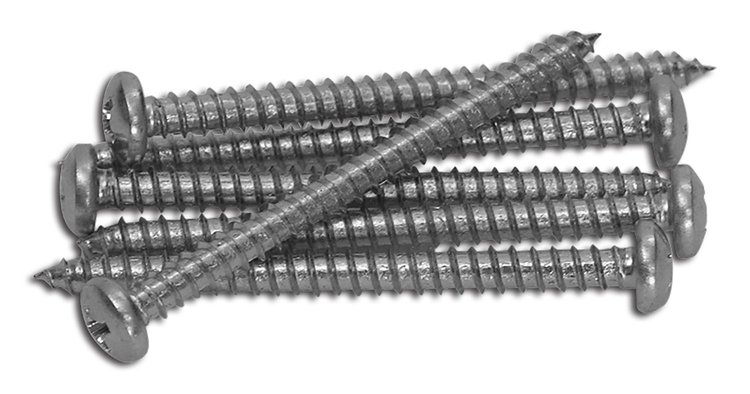 K1277 Tail Light Lens Screws, 1975-1979 Chevy Corvette, 8 Piece Set