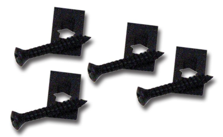 K1283 Side Exhaust Rocker Panel End Screw & Nut Set, 1965-1967 Chevy Corvette