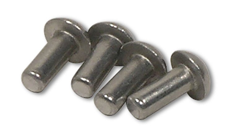 K1301 Auxiliary Grille Bracket Rivet Set, 1966-1967 Chevy Corvette, 4 Piece