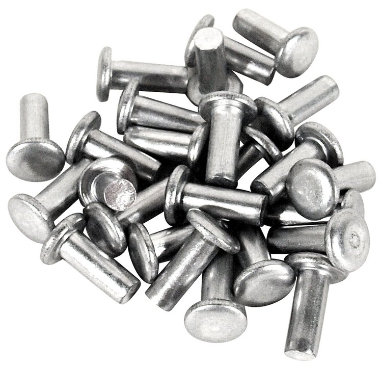 K1314 Body Assembly Rivets, 1953-1962 Chevy Corvette, Aluminum 25 Piece