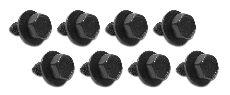 K1316 Splash Shield Mount Kit, 1963-1979 Chevy Corvette, 8 Piece