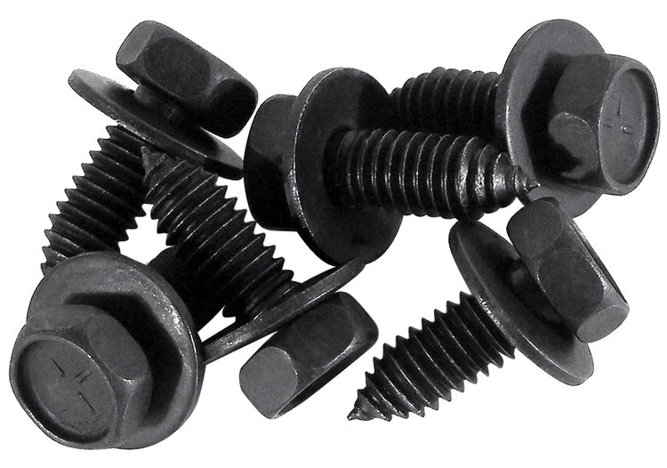 K1325 Battery Tray/Engine Compartment Bolt Kit, 1963-1982 Chevy Corvette, 6 Piece
