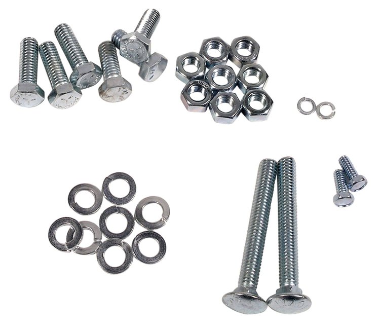 K1349 Front License Bumper Bolt Kit, 1953-1957 Chevy Corvette