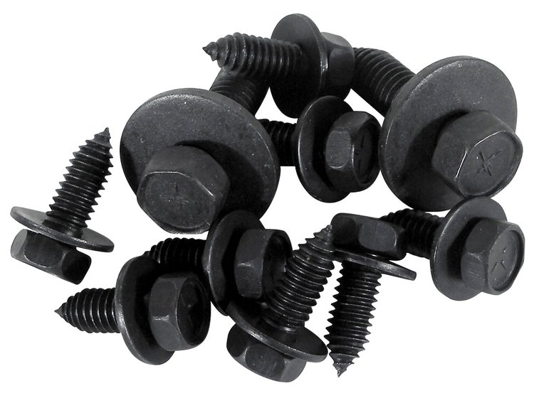 K1355 Decklid Hinge Bolt Set, 1963-1975 Chevy Corvette, Top & Bottom