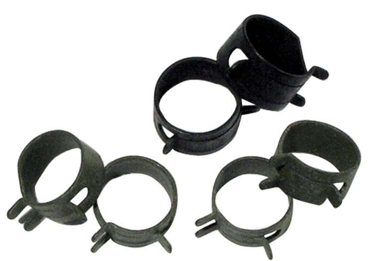 K1390 Fuel Line Hose Clamps, 1966-1967 Chevy Corvette, All Except 3X2