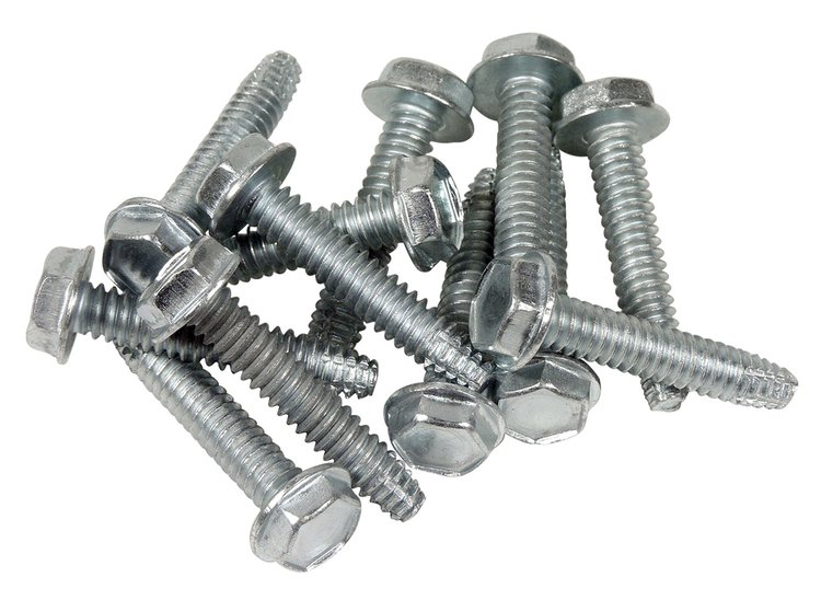 K1418 Hubcap Spinner Screws, 1966-1966 Chevy Corvette, 12 Piece Set