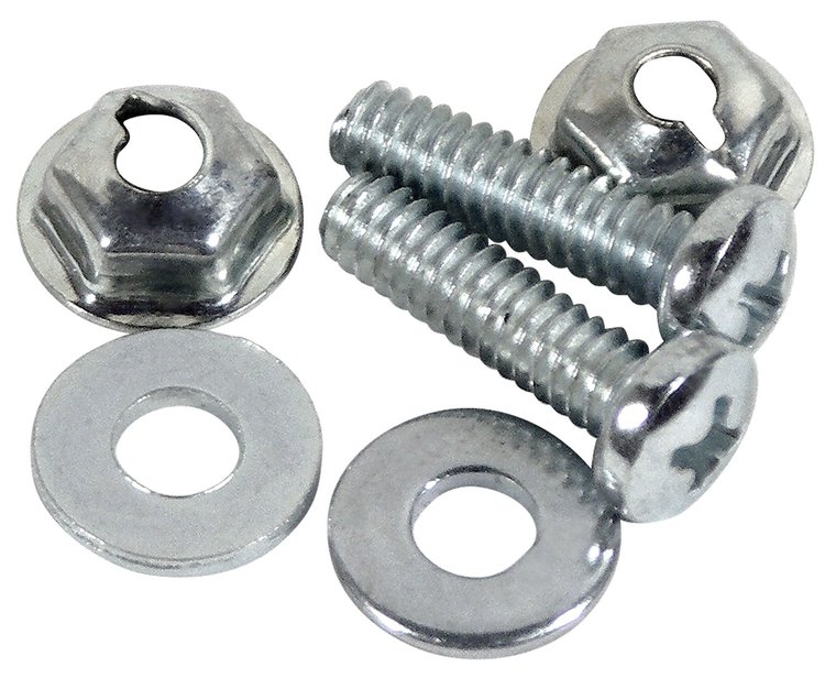 K1422 Coupe Side Vent Grille Screw & Nut Set, 1964-1965 Chevy Corvette