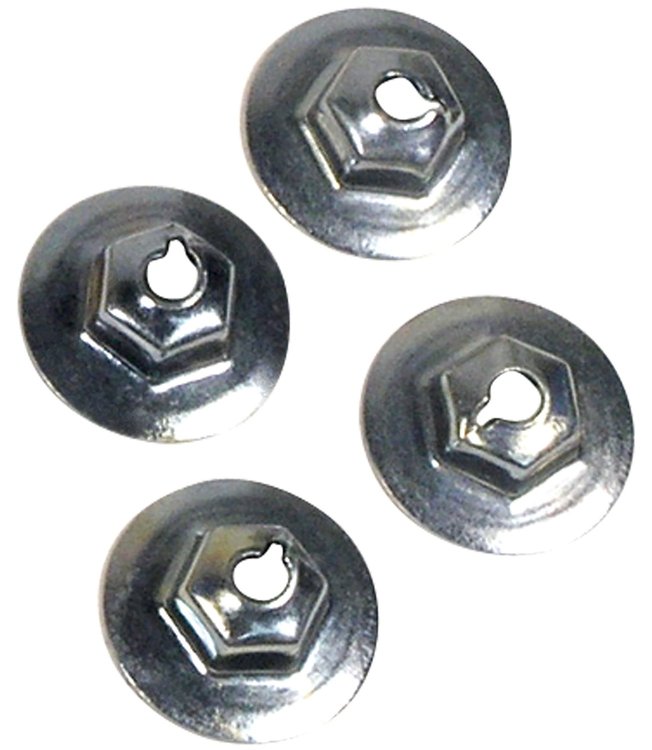 K1441 Wiper Transmission Mount Nuts, 1956-1962 Chevy Corvette, 4 Piece Set