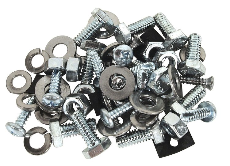 K1448 Rocker Panel Screws, 1962-1962 Chevy Corvette, 56 Piece Set