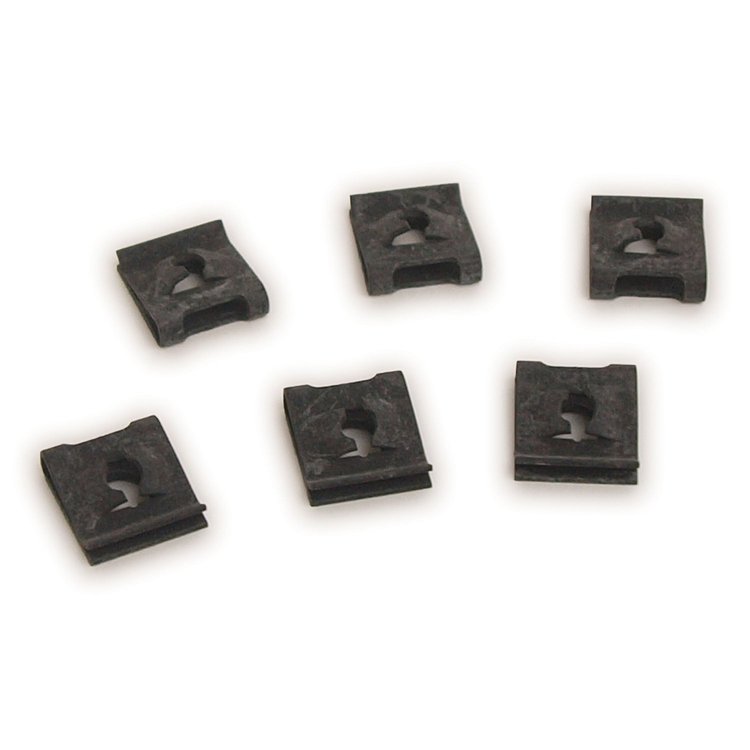 K1474 Upper Dash Pad Clips, 1968-1977 Chevy Corvette, 6pc Set