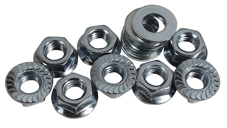 K1493 Body Mount Nut/Washer Kit, 1973-1982 Chevy Corvette, 16pc