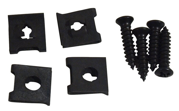 K1495 Shift Console Plate Screws, 1968-1976 Chevy Corvette, 8 Piece Set