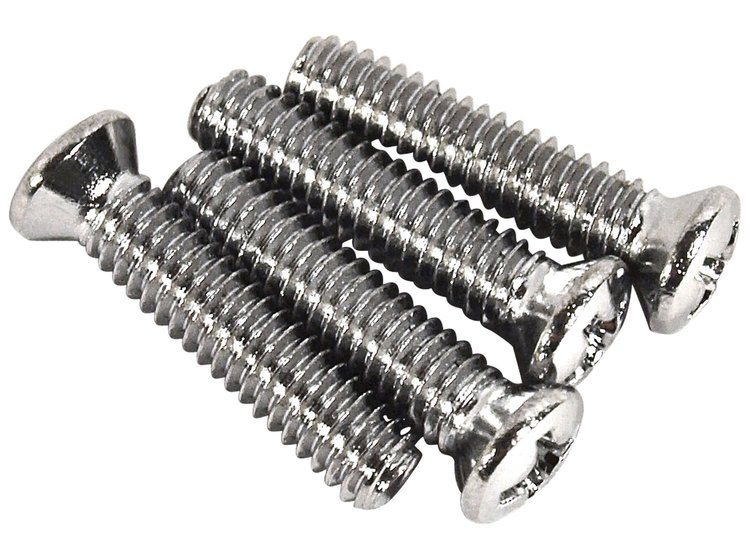K1505 Seat Belt Shoulder Retainer Screws 4pc, 1968-1969 Chevy Corvette