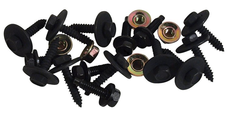 K1518 Front Air Dam Mounting Kit, 1991-1996 Chevy Corvette, 20pc