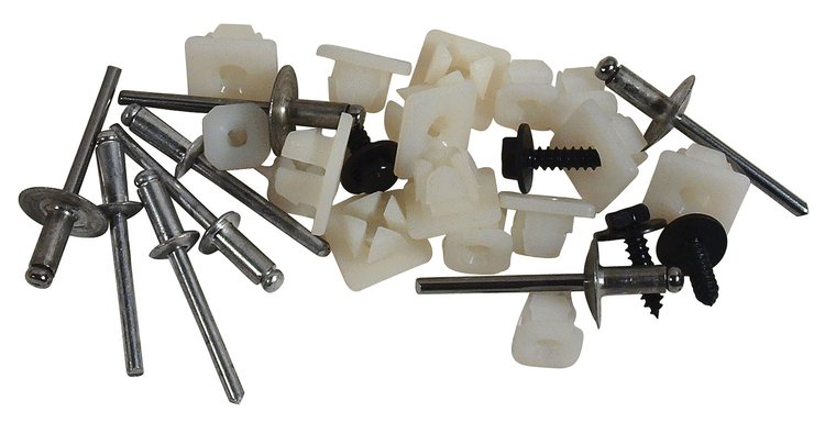 K1519 Front Air Dam Retainer, 1991-1996 Chevy Corvette, Mounting Kit