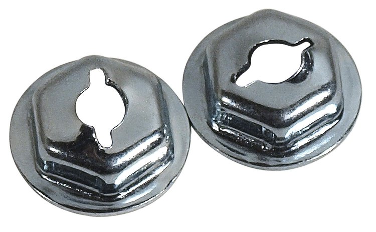 K1528 Emblem Speednuts, 1973-1976 Chevy Corvette, 2Pc