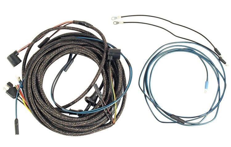 MA10080 Tail Light Wiring Harness, 1966-1966 Ford Mustang, W/Boots Fastback
