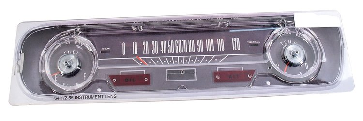 MA10238 Instrument Gauge Lens, 1965-1965 Ford Mustang, Late 1965 Alternator Style