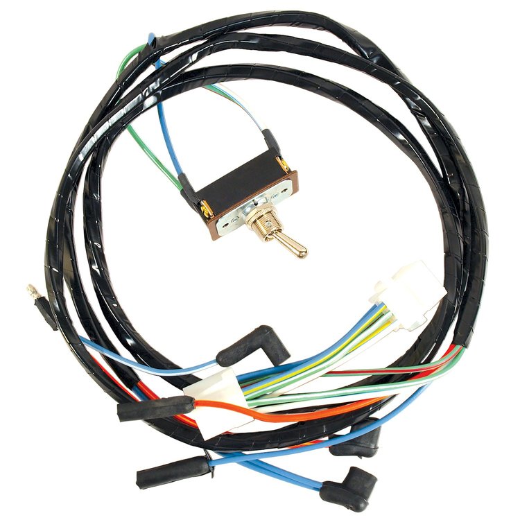 MA10393 Emergency Flasher Switch, 1965-1966 Ford Mustang, W/Harness 1966 Early