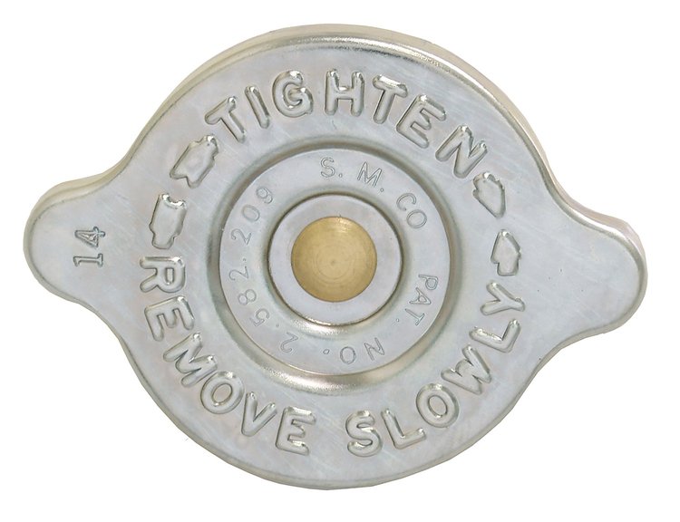 MA11369 Radiator Cap, 1964-1966 Ford Mustang, Concours Zinc