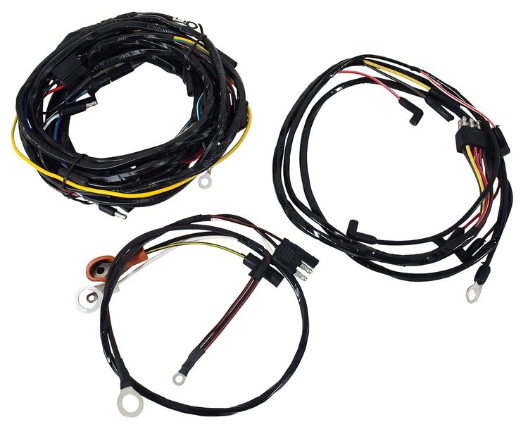 MA14354 Wiring Harness, 1965-1965 Ford Mustang, 6 Cylinder, W/Gauges & 2 Speed Heater Motor
