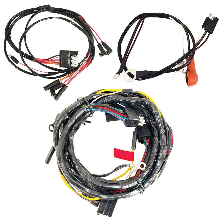 MA14363 Wiring Harness, 1965-1965 Ford Mustang, 8 Cylinder, W/Gauges & 2 Speed Heater Motor
