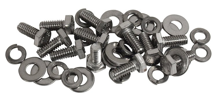 MA16321 Valve Cover Bolts, 1964-1965 Ford Mustang, V8, Allen Head Stainless Steel W/Washers 36pcs