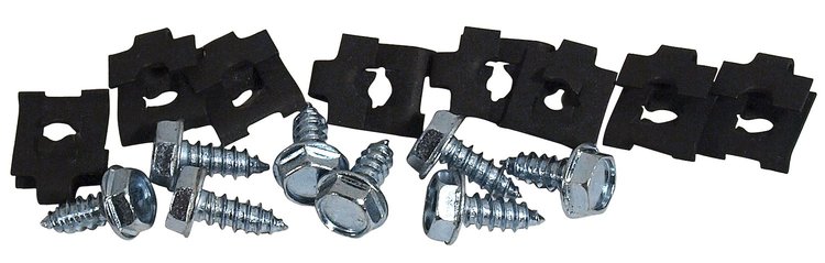 MA16346 Grille Mounting Screws & Nuts, 1964-1966 Ford Mustang, 16 pieces
