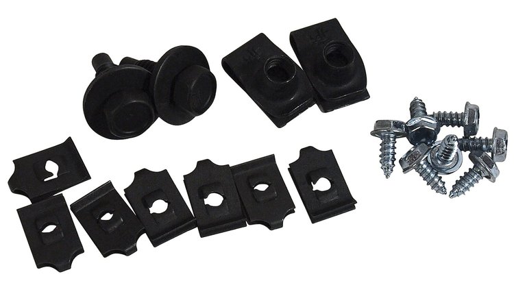 MA16351 Grille Mounting Screws & Nuts, 1967-1968 Ford Mustang, 18 pieces