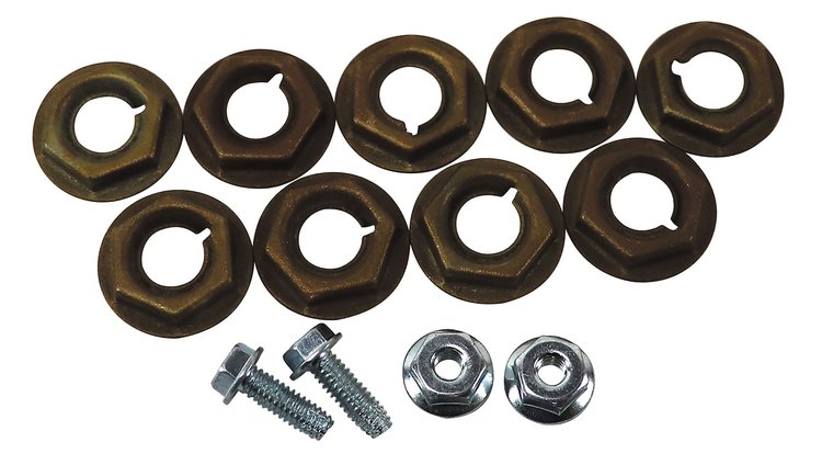 MA16906 Dash Bezel Mounting Kit, 1967-1968 Ford Mustang, 13 pieces, For Original Ford only