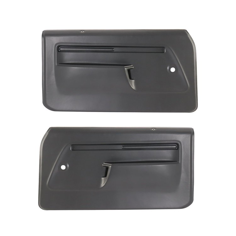 N450020 Front Door Panels, 1973-1974 Chevy Nova/Chevy II, Black