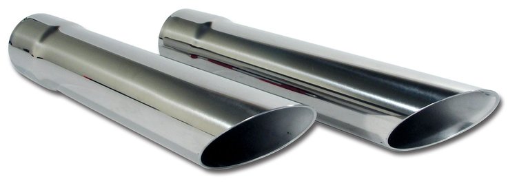 X2000 Exhaust Extensions, 1963-1967 Chevy Corvette, Stainless Steel 2 in. Dia
