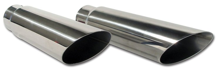 X2001 Exhaust Extensions, 1968-1969 Chevy Corvette, Stainless Steel