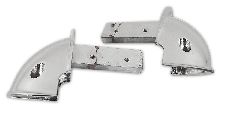 X2022 Armrest Chrome Ends, 1958-1961 Chevy Corvette