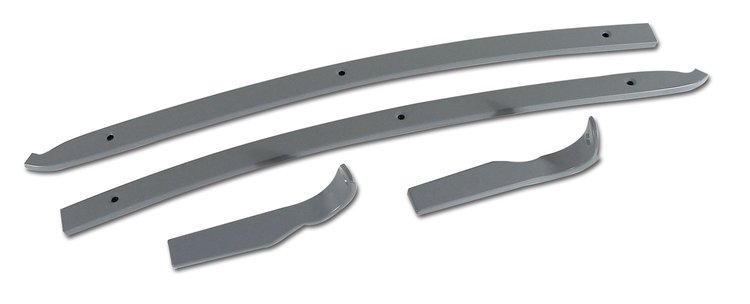 X2068 Natural Finish Rear Quarter Panel Retainer Set, 1968-1969 Chevy Corvette, Convertible