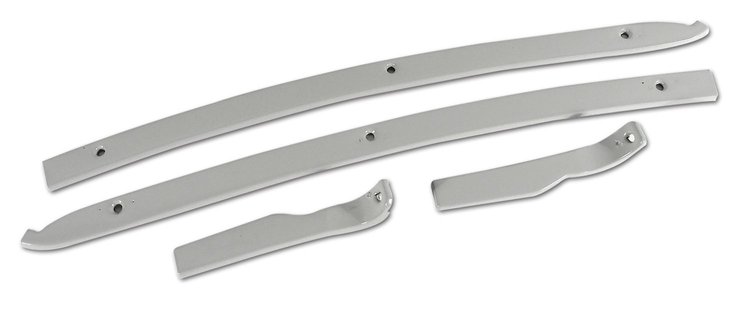 X2069 Natural Finish Rear Quarter Panel Retainer Set, 1970-1975 Chevy Corvette, Convertible