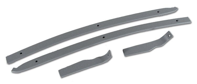 X2070 Natural Finish Rear Quarter Panel Retainer Set, 1968-1977 Chevy Corvette, Coupe