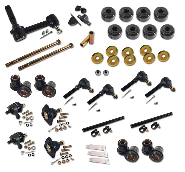 X2134 Front Suspension Rebuild Kit, 1963-1982 Chevy Corvette, Deluxe W/Poly Bushings