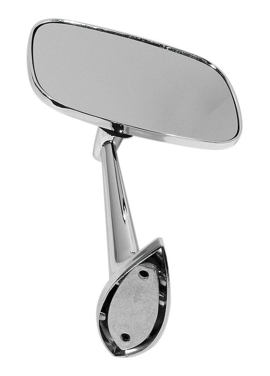 X2523 Outside Mirror, 1968-1974 Chevy Corvette, RH W/Mounting Kit