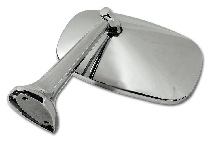 X2525 Outside Mirror, 1975-1979 Chevy Corvette, RH W/Mounting Kit