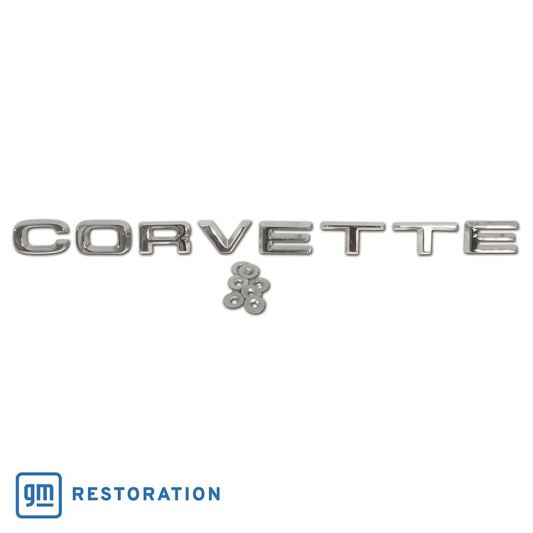 X2617 Rear Bumper Letters, 1974-1975 Chevy Corvette