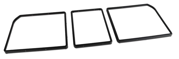 X2647 Rear Compartment Unit Door Frames, 1968-1979 Chevy Corvette, Unpainted 3 Piece Set