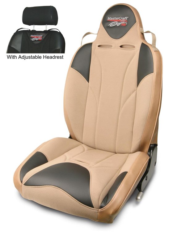 512128 MasterCraft Baja RS w/Adj. Headrest, DirtSport, Tan w/Brown Haze Center & Brown Haze Side Panels, Recliner Lever Left