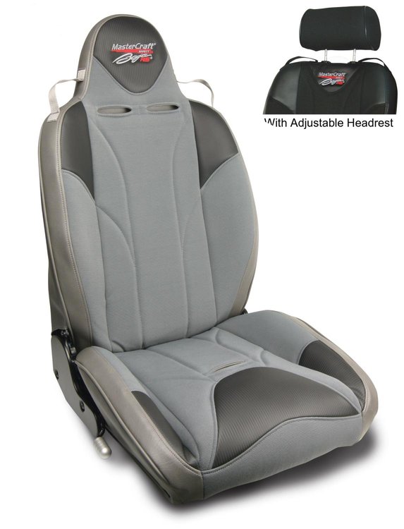 514127 MasterCraft Baja RS w/Adj. Headrest, DirtSport, Smoke w/Gray Center & Gray Side Panels, Recliner Lever Right