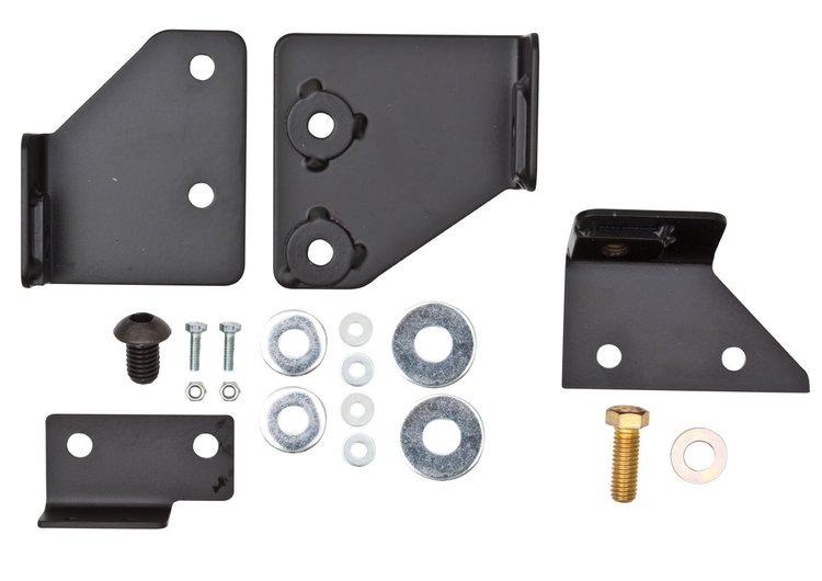 624406 Adapter Kit, 2007-2018 Jeep JK, Front Seat, Passenger, Black