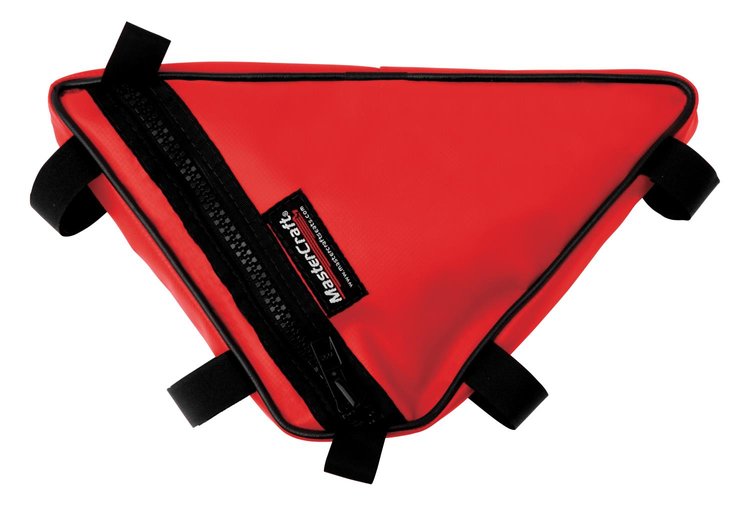 640113 "Jimco" Small Triangle Bag, Red, Dim: 13 1/4 in. x 10 1/2 in. x 10 1/2 in. x 2 3/4 in.