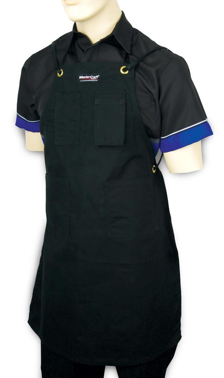 640143 Mechanic's Apron- Canvas Black