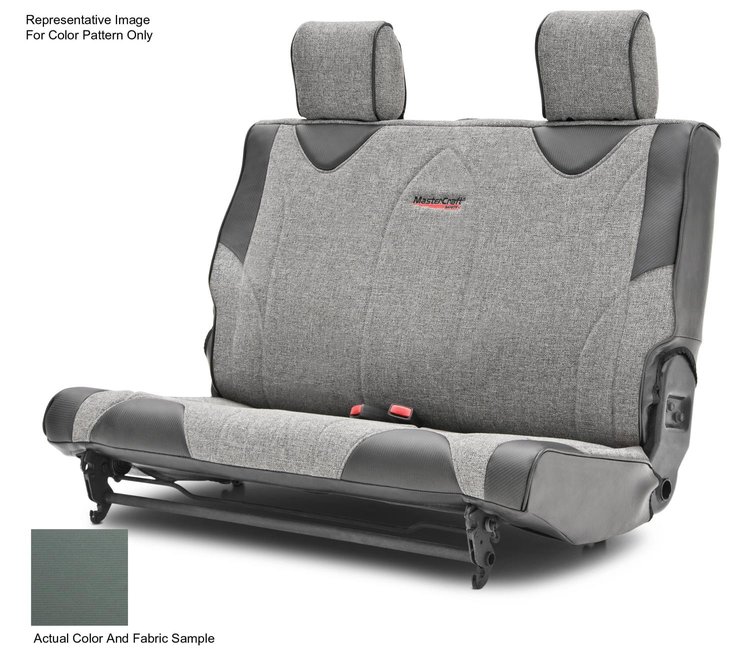 702627 Fold & Tumble Slip Cover, 2011-2012 Jeep JK, 2 Door, Smoke w/Black Center & Gray Side Panels